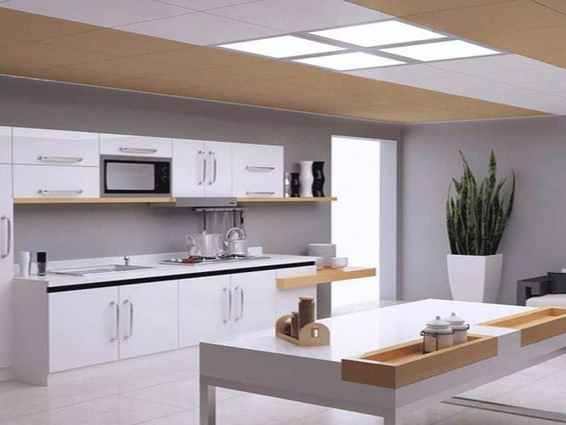Đèn led panel 600x600 phòng bếp