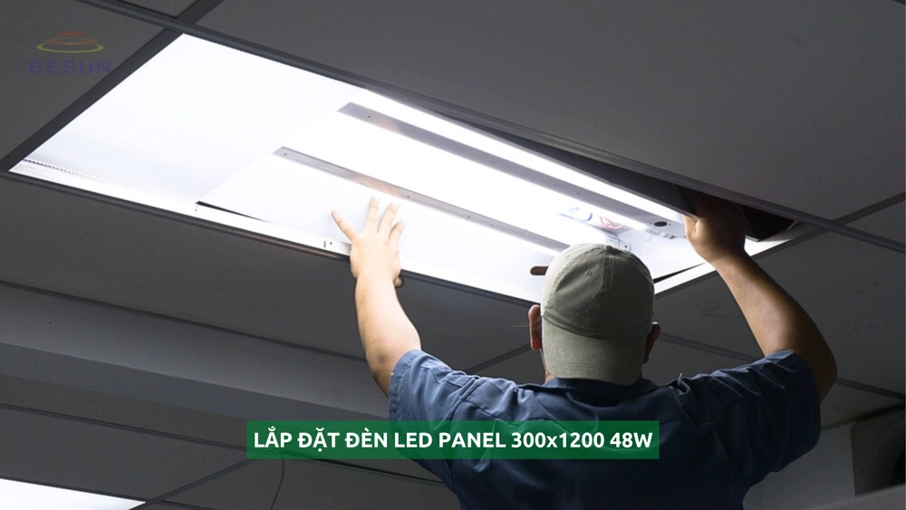Lắp đặt đèn LED Panel 300x1200 48W
