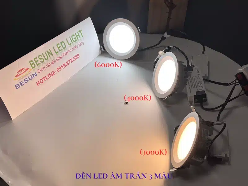 Đèn LED âm trần 3 chế độ điều chỉnh